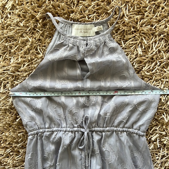 Elizabeth Crosby Charlize Dress Grey Size S - Picture 8 of 9